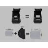 Equip impresora térmica 58/80mm para tickets POS con cortador automático, USB/Bluetooth/WiFi/conexión de cajón portamonedas, negro