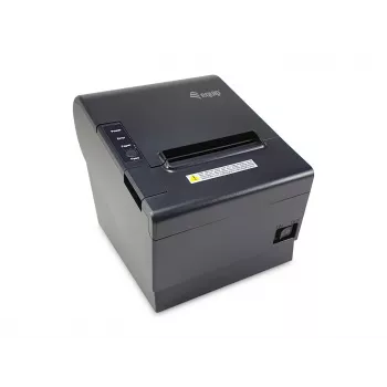 Equip impresora térmica 58/80mm para tickets POS con cortador automático, USB/Bluetooth/WiFi/conexión de cajón portamonedas, negro