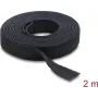 Cinta de velcro en rollo Delock negro L 2 m x An 13 mm (19030)