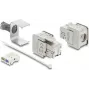 Módulo Keystone Delock RJ45 hembra a LSA Cat.6A apantallado con malla de apantallamiento sin herramientas (91084)