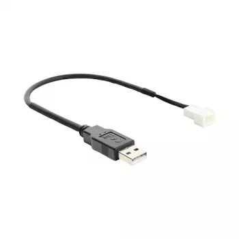 Cable de alimentación Delock USB 2.0 Type-A macho a conector de ventilador de 3 pines 20 cm negro