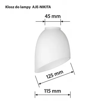 Pantalla de lámpara Activejet Nikita blanca tejido textil cilíndrica E27 300mm