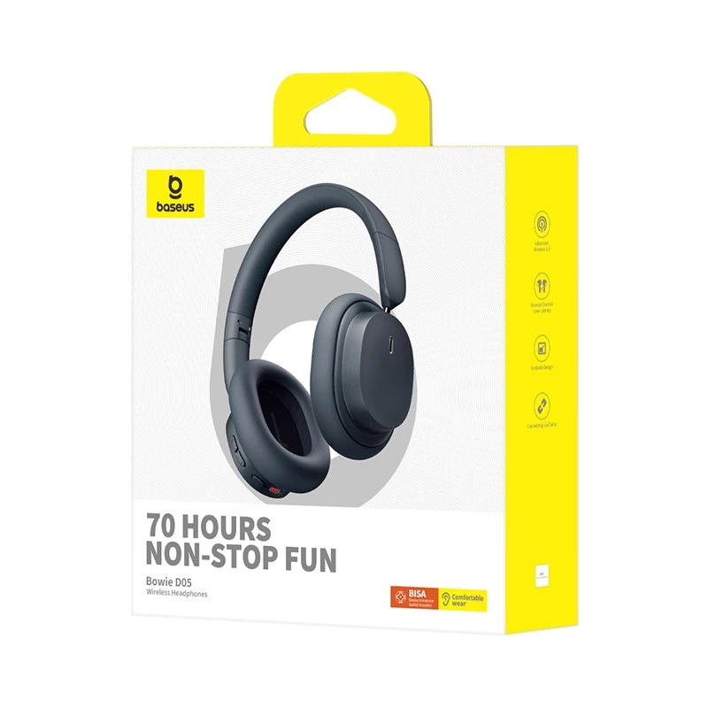 Auriculares inalámbricos over-ear Baseus Bowie D05 Bluetooth 5.3 - negro