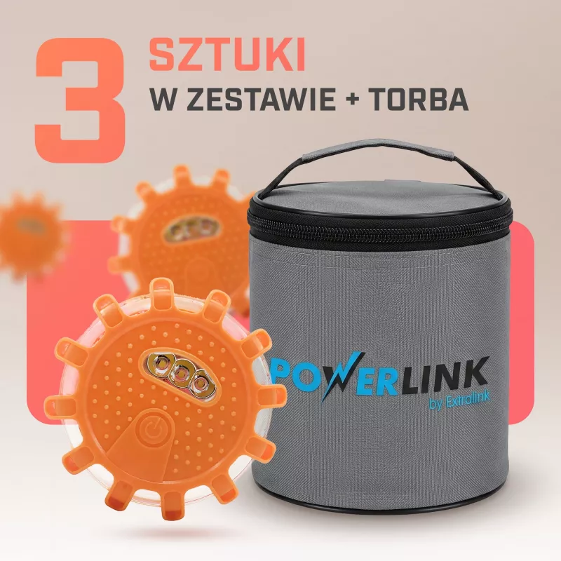 Bengala LED EXTRALINK Smartlife pack de 3 con bolsa de transporte