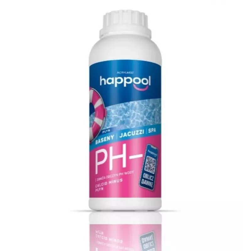 Acrylmed CALCID MINUS líquido para reducir el pH del agua de la piscina, 1 litro