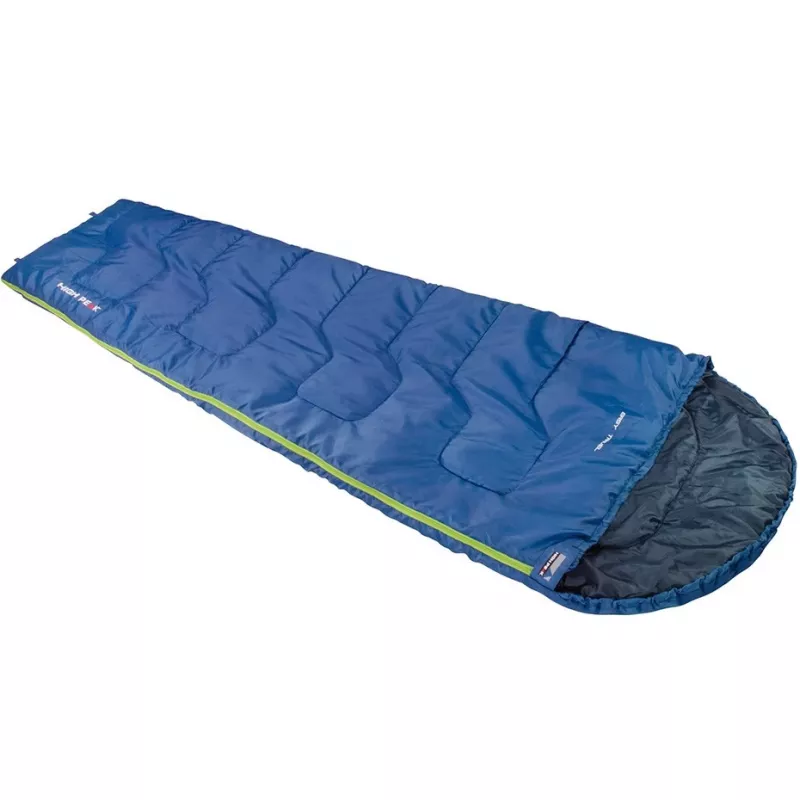 Saco de dormir semirrectangular High Peak Easy Travel azul 20090