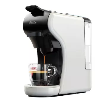 Cafetera de cápsulas 4 en 1 HiBREW H1A, blanca, 19 bar, 1450 W, 0,6 L