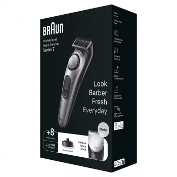 Recortadora de barba Braun BT7420 - recortadora todo en uno - negra/gris