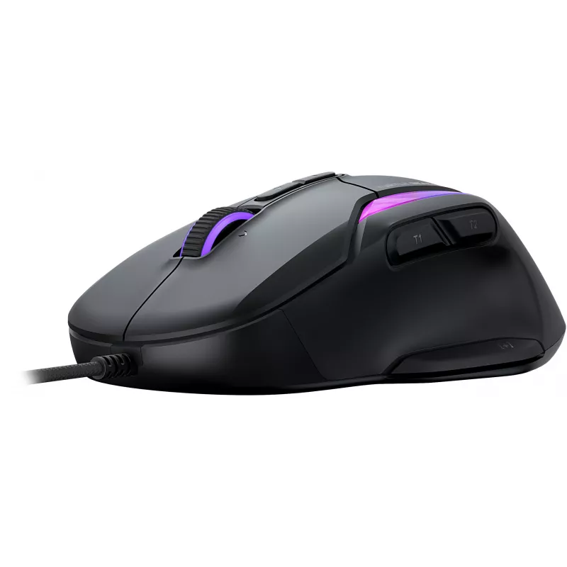 Ratón gaming ergonómico RGB Turtle Beach Kone II, negro