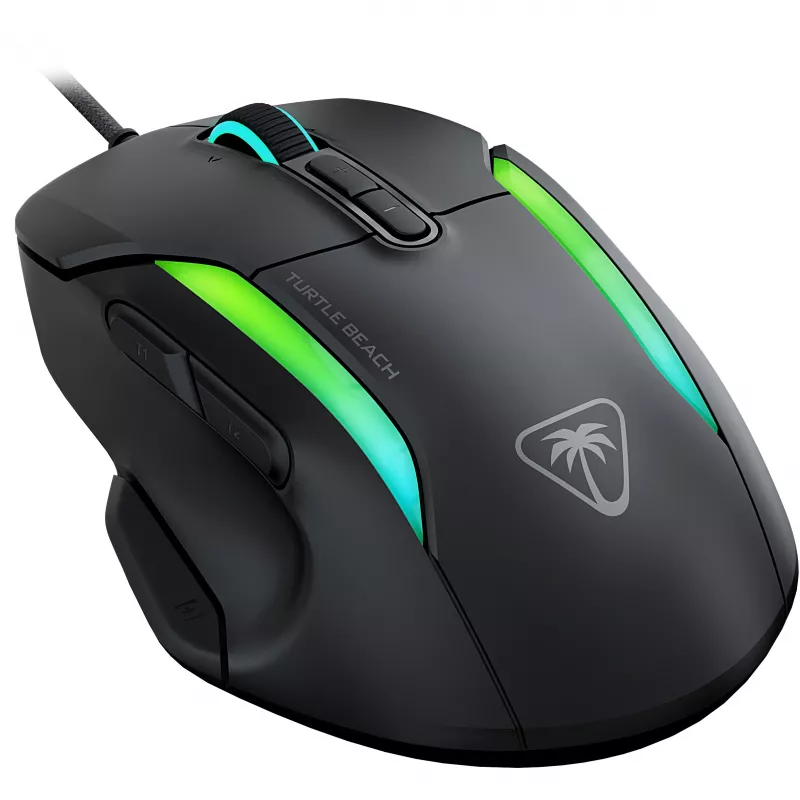 Ratón gaming ergonómico RGB Turtle Beach Kone II, negro