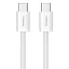 Cable de datos Baseus Superior USB C a USB C 1 m 30 W blanco