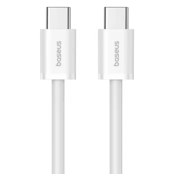 Cable de datos Baseus Superior USB C a USB C 1 m 30 W blanco