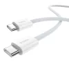 Cable de datos Baseus Superior USB C a USB C 1 m 30 W blanco