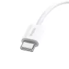 Cable de datos Baseus Superior USB C a USB C 1 m 30 W blanco