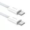 Cable de datos Baseus Superior USB C a USB C 1 m 30 W blanco