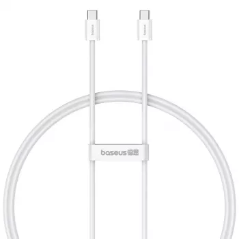 Cable de datos Baseus Superior USB C a USB C 1 m 30 W blanco