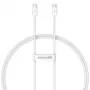 Cable de datos Baseus Superior USB C a USB C 1 m 30 W blanco