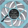 Ventilador de radiador Thermaltake TOUGHFAN 12 Turquoise de alta presión estática 120mm pack individual