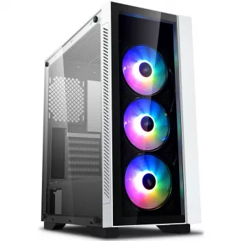 Caja semitorre Deepcool MATREXX 55 V3 ADD-RGB WH 3F blanca