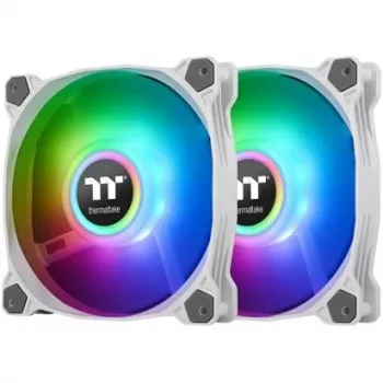 Ventilador de radiador Thermaltake Pure Duo 14 ARGB Sync - Ventilador de caja - 140 mm - Blanco (pack de 2)