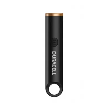 Llavero linterna Duracell DK100R 100 lúmenes recargable negro