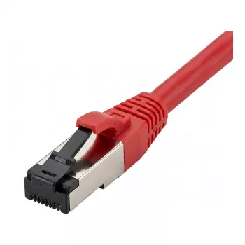 Cable de parcheo Synergy21 RJ45, CAT8.1 2000MHz, 3m, rojo, S-STP (S/FTP), TPE/LSZH (SuperFlex), AWG26
