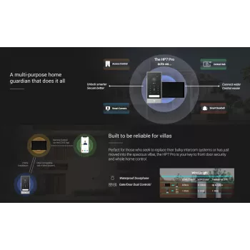 Kit de videoportero IP EZVIZ HP7 Pro 4K con monitor táctil de 7 pulgadas, Wi-Fi 6, escáner de palma, reconocimiento facial, RFID, estación de puerta IP65