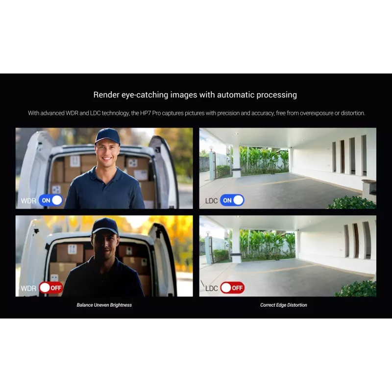 Kit de videoportero IP EZVIZ HP7 Pro 4K con monitor táctil de 7 pulgadas, Wi-Fi 6, escáner de palma, reconocimiento facial, RFID, estación de puerta IP65