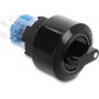 Delock Interruptor Giratorio para Instalación 22 mm Enclavamiento 6x Conexión de Soldadura IP65 Negro 20991