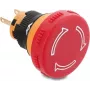 Delock Pulsador de Hongo para Montaje en Panel 16 mm 2 x Conexión de Soldadura Plástico 32 mm Ø Negro