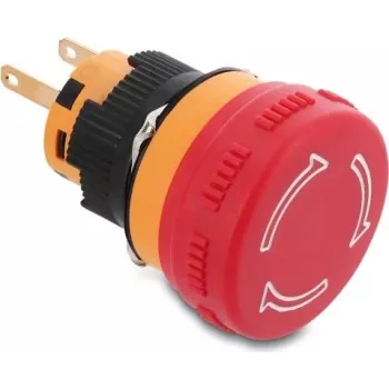 Delock Pulsador de Hongo 16 mm 2 x Conexión de Soldadura Plástico 26 mm Ø (22120)