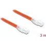Delock Cable de Red RJ45 Cat.8.1 S/FTP 3 m hasta 40 Gbps Naranja (81182)