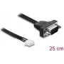 Delock Cable de Conexión Serie RS-232 D-Sub 9 Polos Macho a JST XH 4 Polos Hembra 25 cm (91277)