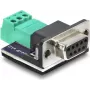 Delock Adaptador D-Sub 9 Polos Hembra a Regleta de Conexión de 3 Polos para Bus CAN / LIN (91293)