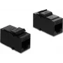 Delock Módulo Keystone Acoplador RJ14 Hembra a RJ14 Hembra Cat.3 Plástico Negro (91377)