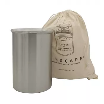 Airscape® Recipiente Aromático de Acero Inoxidable Mediano, Plata Cepillada