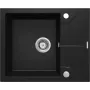 Fregadero de granito 1 seno con escurridor DEANTE Black Nero Mat Andante