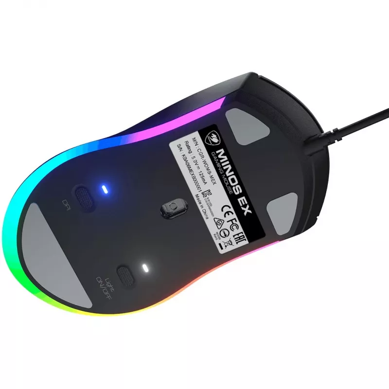 COUGAR MINOS EX Ratón gaming con cable RGB, negro