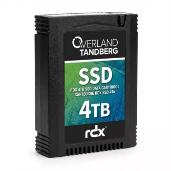 Overland-Tandberg 8886-RDX - 4 TB - Cartucho SSD RDX - con servicio de sustitución avanzada de 3 años - para Tandberg Data RDX QuikStation 4, RDX QuikStation 8, RDX QuikStor