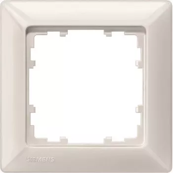 Siemens 5TG25510 DELTA line marco embellecedor de 1 elemento, 80 x 80 mm, blanco titanio