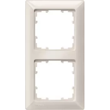 Siemens DELTA miro Marco embellecedor 2 elementos blanco titanio plástico 151x80 mm