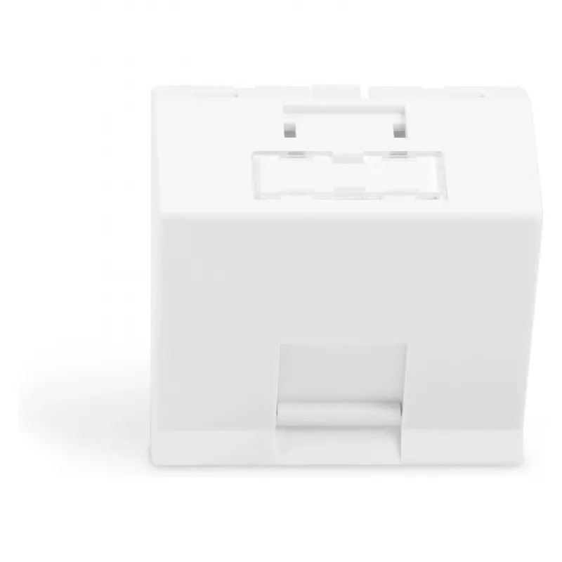 DIGITUS soporte para módulos Keystone, 1 puerto, 45x45mm, blanco puro (RAL 9010) para DN-93802-5-SH