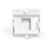 DIGITUS soporte para módulos Keystone, 1 puerto, 45x45mm, blanco puro (RAL 9010) para DN-93802-5-SH