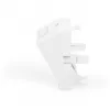 DIGITUS soporte para módulos Keystone, 1 puerto, 45x45mm, blanco puro (RAL 9010) para DN-93802-5-SH