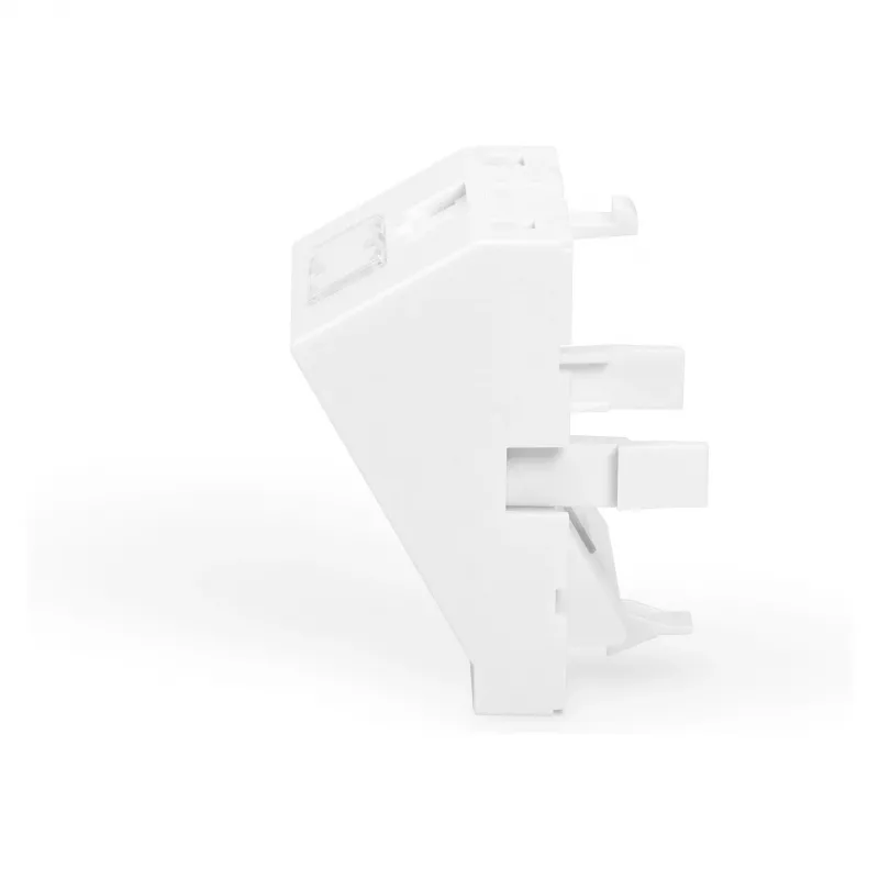 DIGITUS soporte para módulos Keystone, 1 puerto, 45x45mm, blanco puro (RAL 9010) para DN-93802-5-SH