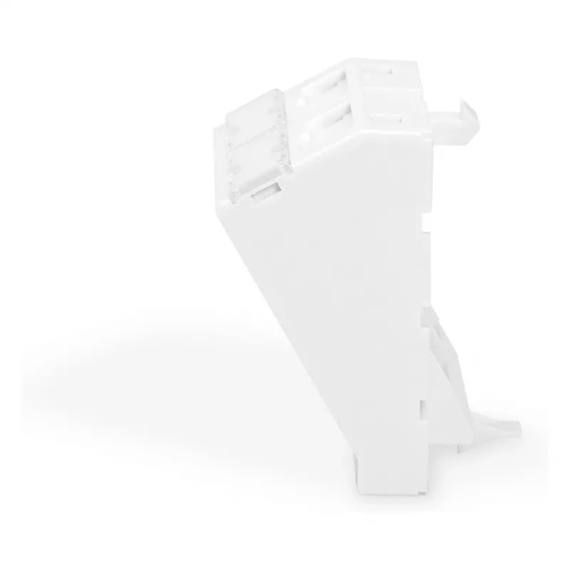 DIGITUS Placa embellecedora Keystone 2 puertos 45x45mm en ángulo blanco