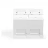 DIGITUS Placa embellecedora Keystone 2 puertos 45x45mm en ángulo blanco