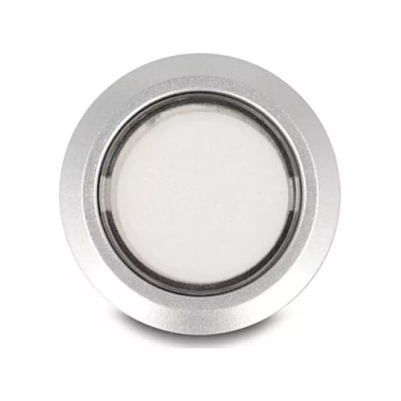 Delock Interruptor de botón pulsador 22 mm plano plástico blanco LED