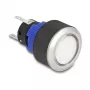Delock Interruptor de botón pulsador 22 mm plano plástico blanco LED