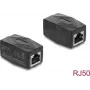 Delock RJ50 adaptador acoplador apantallado hembra a hembra negro (90839)